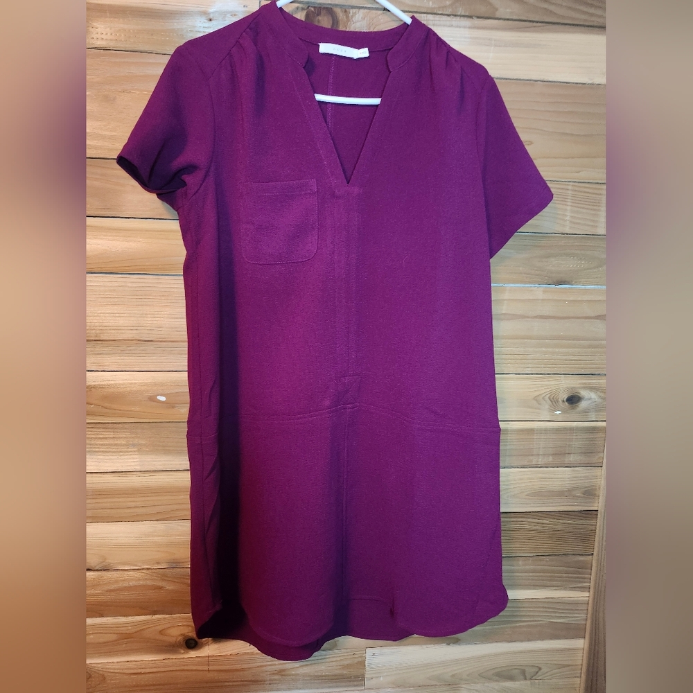Lush Burgundy Dress Size M